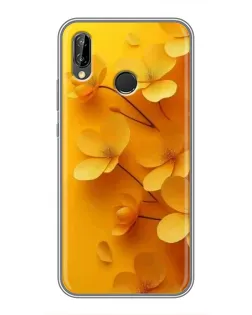 Чехол для Huawei P Smart Plus (Nova 3i, INE-LX1) с картинкой «Золотые лепестки»