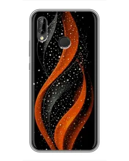 Чехол для Huawei P Smart Plus (Nova 3i, INE-LX1) с картинкой «Огненная звездная волна»