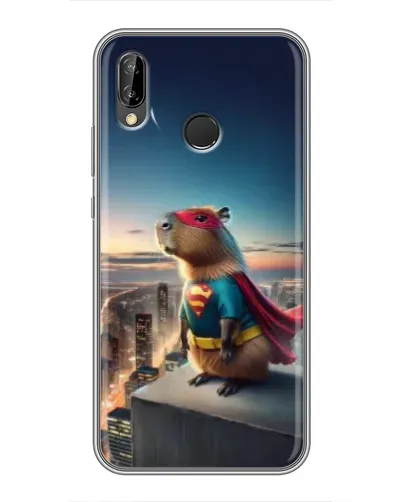 Чехол для Huawei P Smart Plus (Nova 3i, INE-LX1) с картинкой «Капи-мен супергерой» Чехол для Huawei P Smart Plus (Nova 3i, INE-LX1) с картинкой «Капи-мен супергерой»