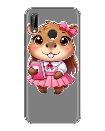Чехол для Huawei P Smart Plus (Nova 3i, INE-LX1) с картинкой «Девочка капибара» Чехол для Huawei P Smart Plus (Nova 3i, INE-LX1) с картинкой «Девочка капибара»