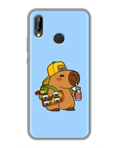 Чехол для Huawei P Smart Plus (Nova 3i, INE-LX1) с картинкой «Капибара на скейте» Чехол для Huawei P Smart Plus (Nova 3i, INE-LX1) с картинкой «Капибара на скейте»