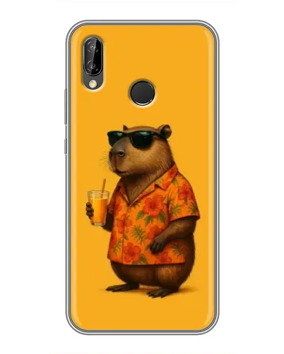 Чехол для Huawei P Smart Plus (Nova 3i, INE-LX1) с картинкой «Капибара на отдыхе» Чехол для Huawei P Smart Plus (Nova 3i, INE-LX1) с картинкой «Капибара на отдыхе»