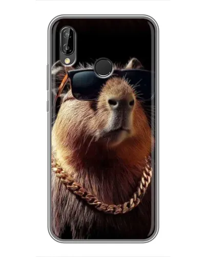 Чехол для Huawei P Smart Plus (Nova 3i, INE-LX1) с картинкой «Капибара золотая цепь» Чехол для Huawei P Smart Plus (Nova 3i, INE-LX1) с картинкой «Капибара золотая цепь»