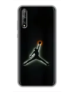 Чохол для Huawei P Smart Pro з картинкою «Jordan Gradient Logo»