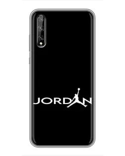 Чохол для Huawei P Smart Pro з картинкою «Jordan White Logo»