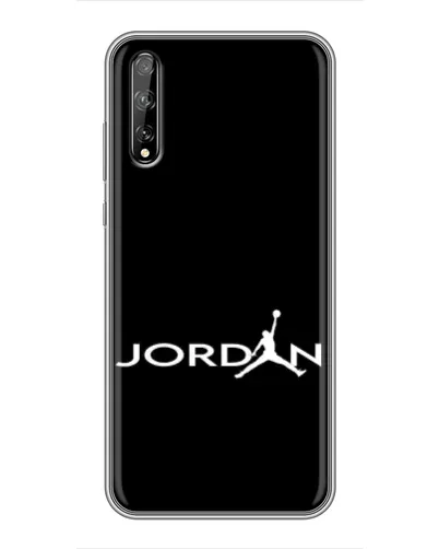 Чехол для Huawei P Smart Pro с картинкой «Jordan White Logo»