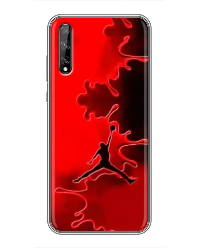 Чехол для Huawei P Smart Pro с картинкой «Jordan Red Smoke»