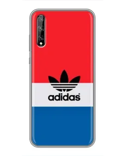 Чехол для Huawei P Smart Pro с картинкой «Ретро блоки Adidas»