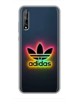 Чехол для Huawei P Smart Pro с картинкой «Неоновый Adidas»