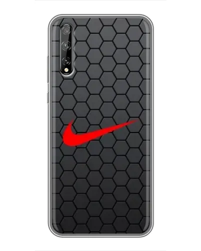 Чехол для Huawei P Smart Pro с картинкой «Nike — карбоновая сетка»