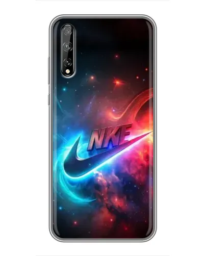 Чехол для Huawei P Smart Pro с картинкой «Огненный логотип Nike»