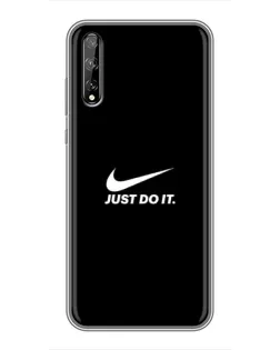Чехол для Huawei P Smart Pro с картинкой «Минимализм от Nike»