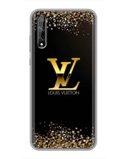 Чехол для Huawei P Smart Pro с картинкой «LV — золотые искры»