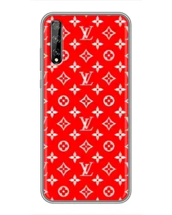 Чехол для Huawei P Smart Pro с картинкой «Яркий паттерн LV»