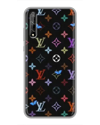 Чехол для Huawei P Smart Pro с картинкой «Цветная монограмма LV» Чехол для Huawei P Smart Pro с картинкой «Цветная монограмма LV»
