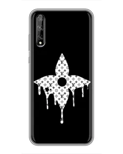 Чехол для Huawei P Smart Pro с картинкой «Цветочная монограмма»