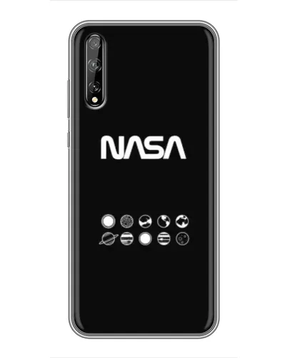 Чехол для Huawei P Smart Pro с картинкой «NASA — технический принт»