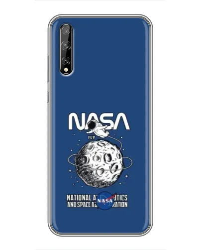 Чехол для Huawei P Smart Pro с картинкой «NASA — лунная миссия»