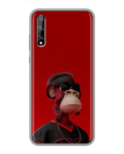 Чохол для Huawei P Smart Pro з картинкою «Bored Ape в червоному» Чохол для Huawei P Smart Pro з картинкою «Bored Ape в червоному»