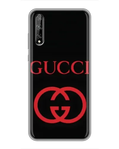 Чохол для Huawei P Smart Pro з картинкою «Gucci — червоний логотип»