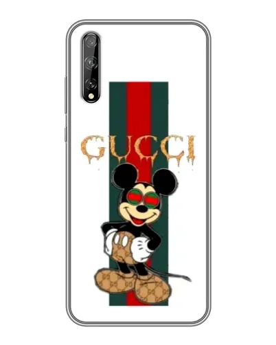 Чохол для Huawei P Smart Pro з картинкою «Міккі Маус Gucci — смуги»