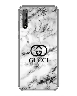 Чохол для Huawei P Smart Pro з картинкою «Gucci — мармуровий шик»