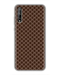 Чехол для Huawei P Smart Pro с картинкой «Gucci — шоколадная сетка»