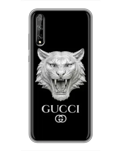 Чехол для Huawei P Smart Pro с картинкой «Gucci — серебряный лев» Чехол для Huawei P Smart Pro с картинкой «Gucci — серебряный лев»