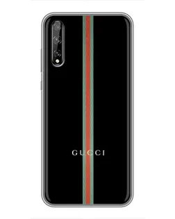 Чехол для Huawei P Smart Pro с картинкой «Gucci — строгая линия»
