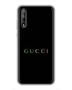 Чехол для Huawei P Smart Pro с картинкой «Gucci — неоновый минимализм»