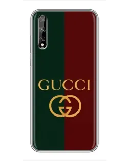 Чехол для Huawei P Smart Pro с картинкой «Gucci — темно-зеленый градиент»