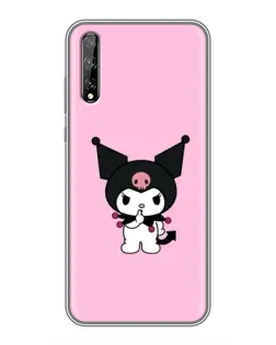 Чохол для Huawei P Smart Pro з картинкою «Kuromi — рожева ніжність»