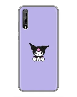 Чохол для Huawei P Smart Pro з картинкою «Kuromi — фіолетовий мінімалізм»