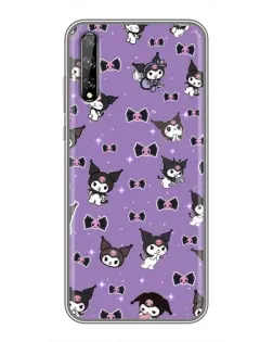 Чохол для Huawei P Smart Pro з картинкою «Kuromi — патерн»