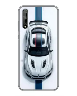 Чехол для Huawei P Smart Pro с картинкой «Вид сверху — BMW M»