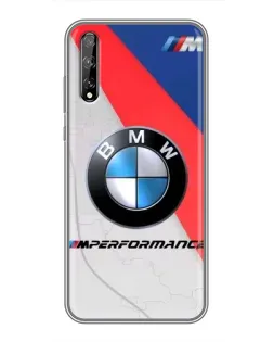 Чехол для Huawei P Smart Pro с картинкой «BMW Performance стиль»