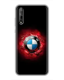 Чехол для Huawei P Smart Pro с картинкой «Логотип BMW — вспышка»