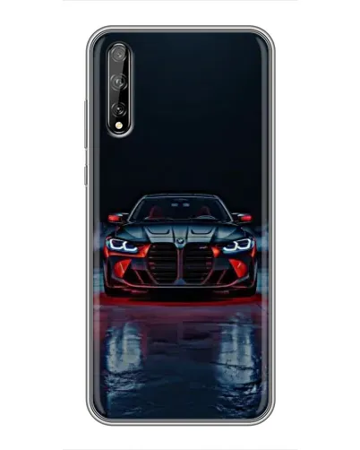 Чехол для Huawei P Smart Pro с картинкой «BMW на мокрой дороге»