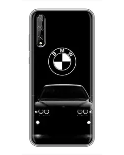 Чехол для Huawei P Smart Pro с картинкой «BMW — взгляд из темноты»