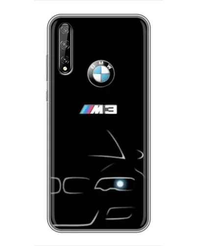 Чехол для Huawei P Smart Pro с картинкой «Минималистичный принт BMW M3»