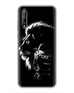 Чехол для Huawei P Smart Pro с картинкой «BMW и лев»