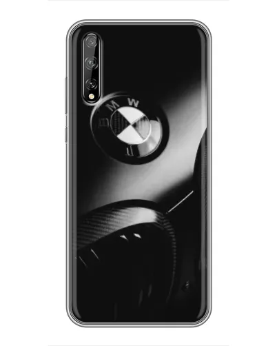 Чехол для Huawei P Smart Pro с картинкой «Эмблема BMW — макро»