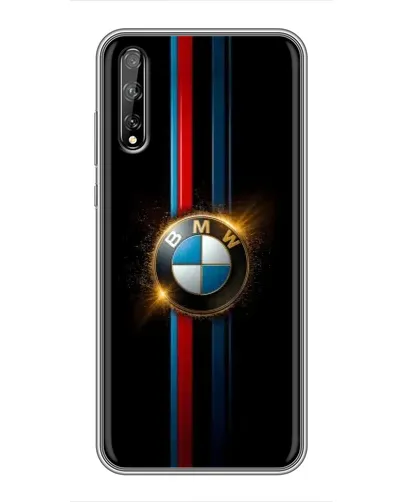 Чехол для Huawei P Smart Pro с картинкой «BMW M-Power неон»