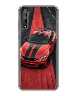 Чехол для Huawei P Smart Pro с картинкой «BMW на красной дорожке»