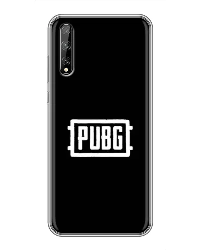 Чехол для Huawei P Smart Pro с картинкой «Лого BMW — металлический блеск»