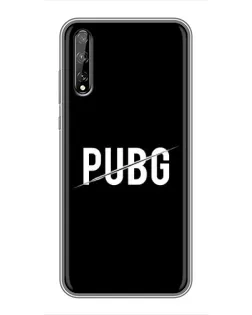 Чехол для Huawei P Smart Pro с картинкой «PUBG — белый логотип»