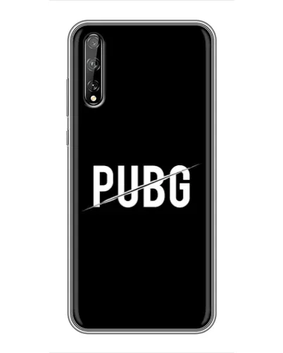 Чехол для Huawei P Smart Pro с картинкой «PUBG — белый логотип»