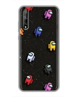 Чехол для Huawei P Smart Pro с картинкой «Космический паттерн Among Us»