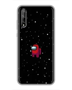 Чехол для Huawei P Smart Pro с картинкой «Красный Among Us»