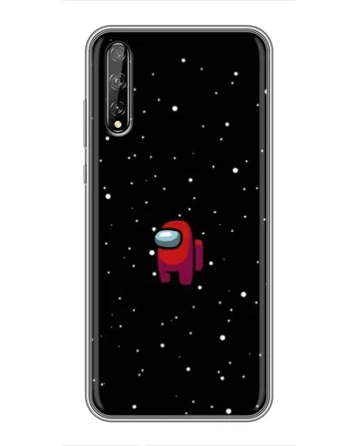 Чехол для Huawei P Smart Pro с картинкой «Красный Among Us»